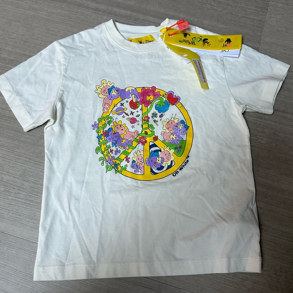 ❌SOLD❌ KIDS OFF-WHITE TEE SZ 6